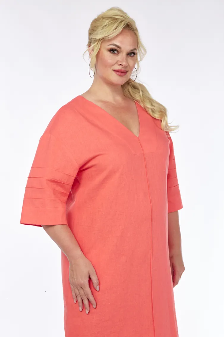 Платье Ava fashion арт. М-065 коралловый
