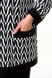 Sweter OVERYOU #121/1 belo- chern