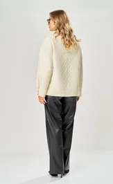 Kurtka Ava fashion M-227 molochnyj