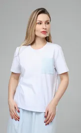 Koszulka Romgil RP0132-XL4 belyj, goluboj