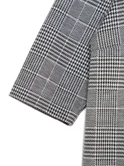 Sukienka Conte Elegant #19S-841TSP grey-ivory check 164