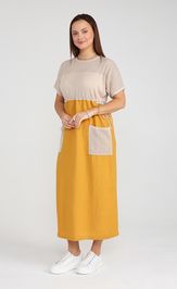 Sukienka BONADI 1964 oxra