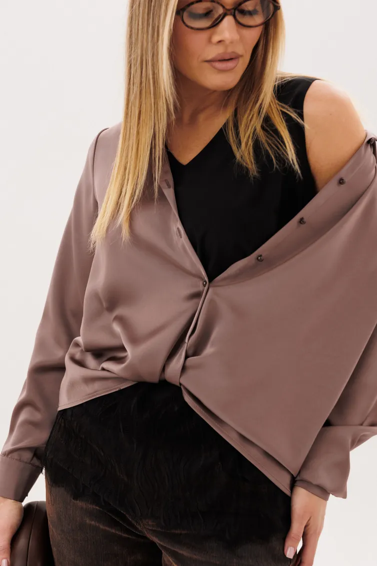 Blouse Anelli Laurel #1663 poceluj kapuchino