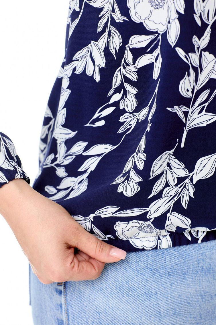 Блуза Abbi арт. 4034 синий с белым