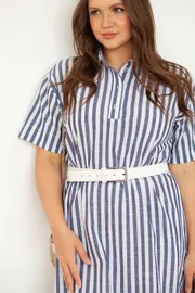 Dress TOOK A LOOK & Angelika #MP-23-19 poloska sinyaya