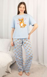 Пижама Купалинка 661437 158,164 К.голубой,набивка