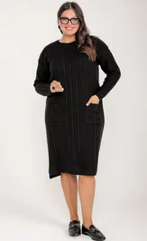 Dress BONADI 2017 glubokij chernyj