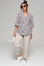 Zestaw Beautiful & Free #6079 leopard+seryj