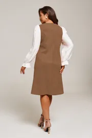 Платье Alta Moda арт. 1016-3 коричневый
