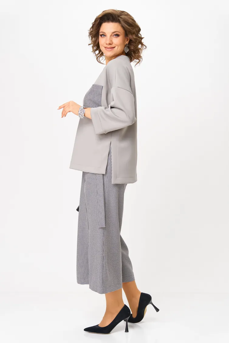 Костюм Michel Chic арт. 1362/2 серый, клетка