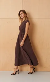 Dress PND 89880 korichnevyj