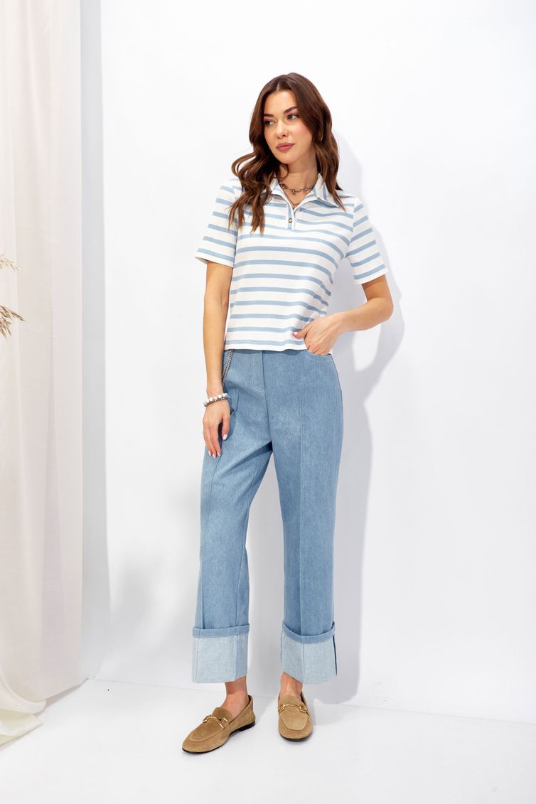 Джемпер Люше арт. 4344 голубой