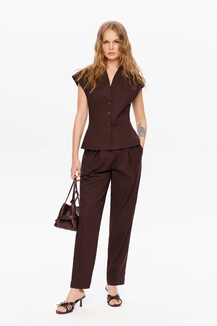 Trousers Pirs #6012 gorkij shokolad