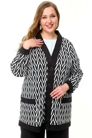 Sweter OVERYOU #121/1 belo- chern
