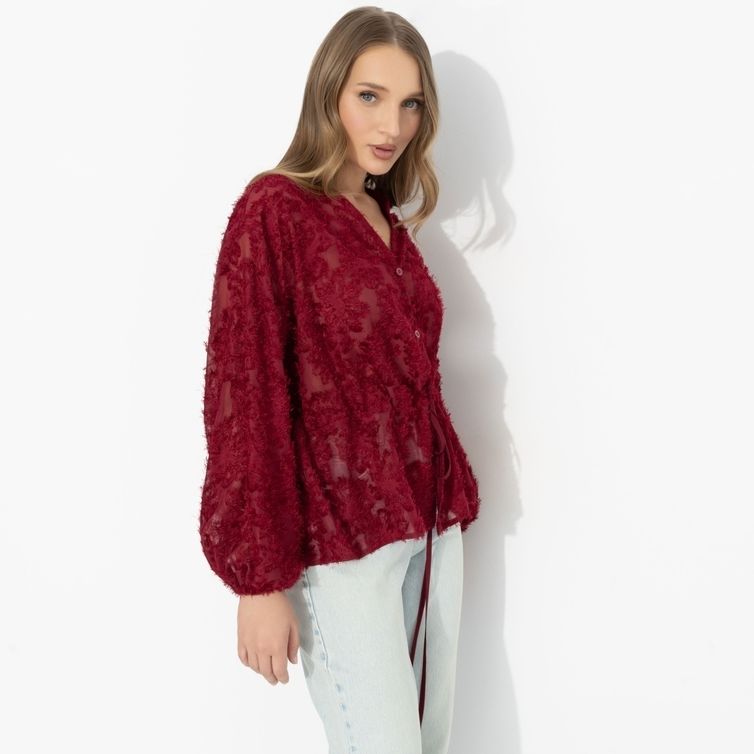 Blouse CHARUTTI #Gromche slov (bordo)