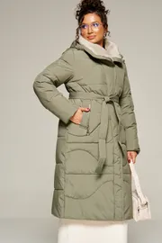 Coat Beautiful & Free #8012 olivkovyj