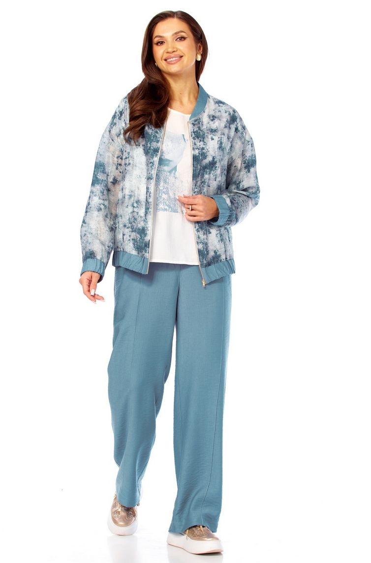 Комплект Milora арт. 1454 синий + абстракция