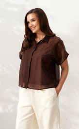 Bluzka Alta Moda 1090-2 korichnevyj