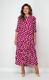 Dress Соломея Люкс 926/1 malinovyj