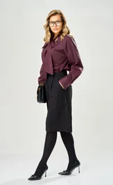 Blouse Ava fashion M-235 bordovyj