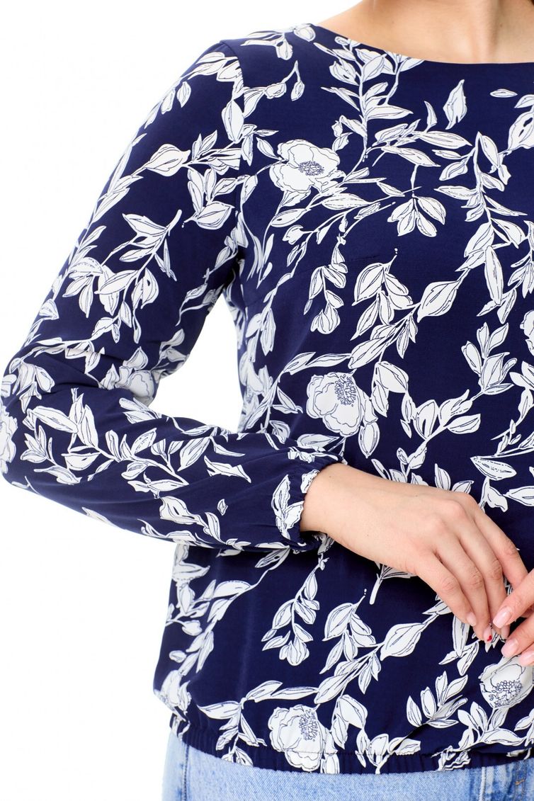 Блуза Abbi арт. 4034 синий с белым