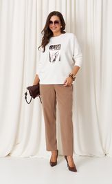 Джемпер Panda 120244 молочный