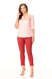 Bluzka Abbi #4039 rozovyj