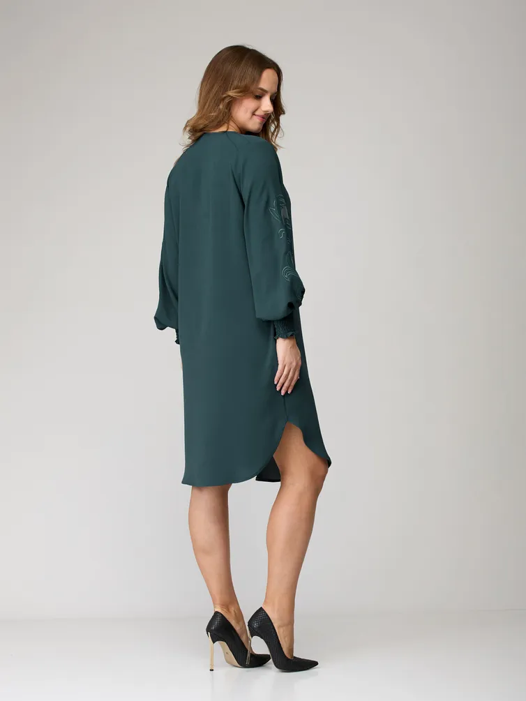 Sukienka SandyNA #130118 sero-zelenyj