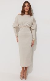 Платье Люше 4266 бежевый