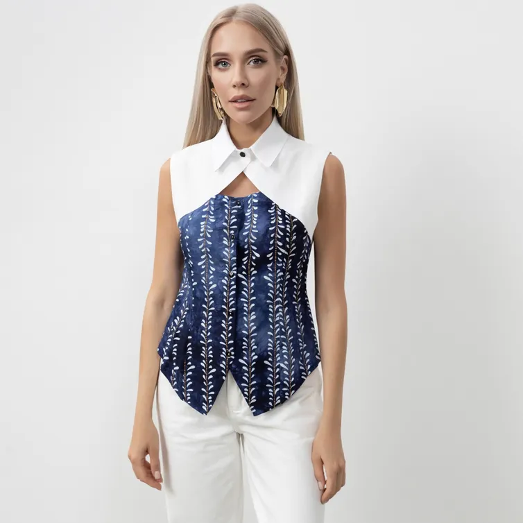 Bluzka CHARUTTI #Sluchajno prekrasna (denim)