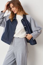 Жакет Panda арт. 122130 сине-серый