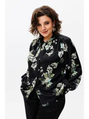 Bluzka Anelli Laurel #1428 chernyj