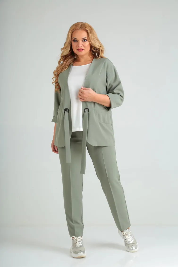 Костюм Vilena-fashion арт. 625 св. полынь