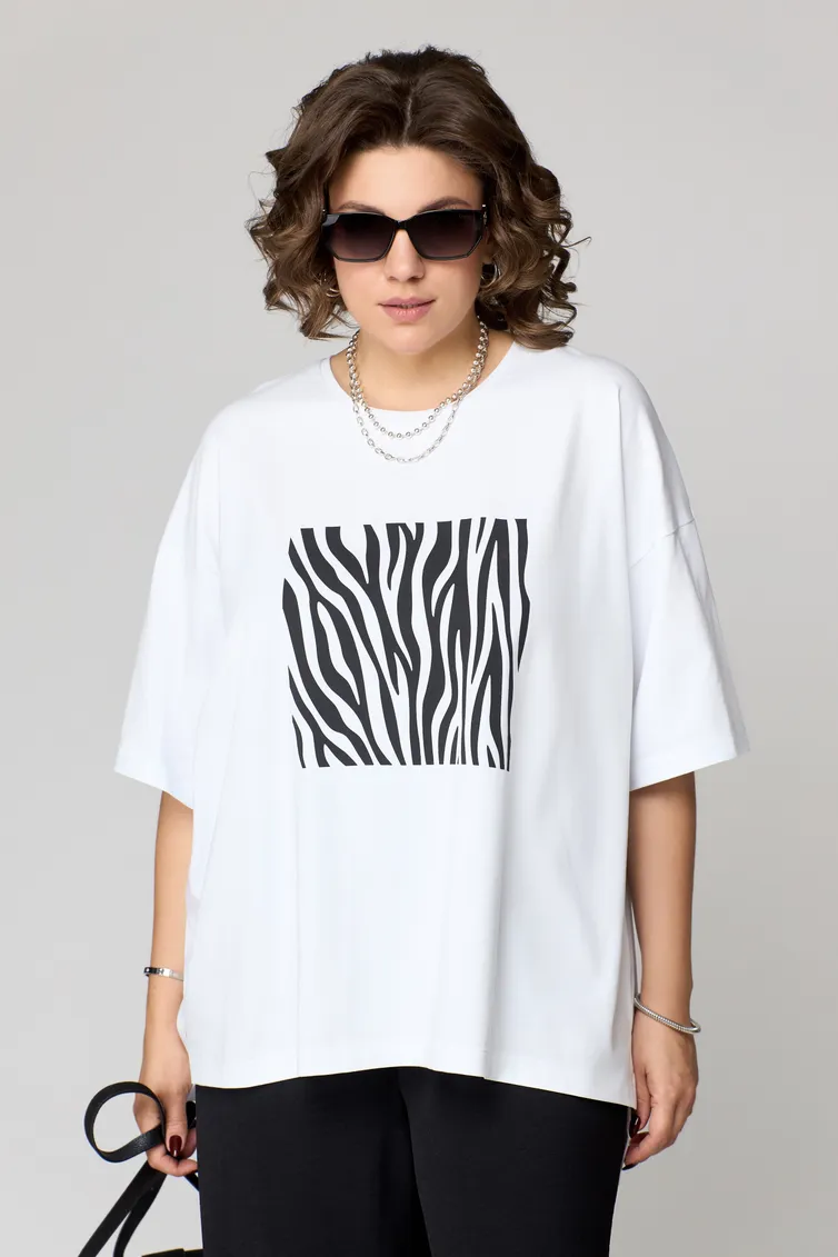 Koszulka BLISS #183 belyj ZEBRA