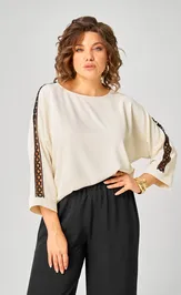 Блузка Rumoda 2274 дл.р молочный