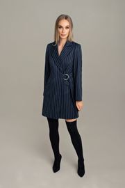 Dress MARIKA #415/1 t. sin v polosku