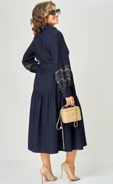Sukienka EVA GRANT 7332 sinij