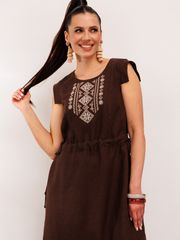 Sukienka Galean Style #894.2 korichnevyj