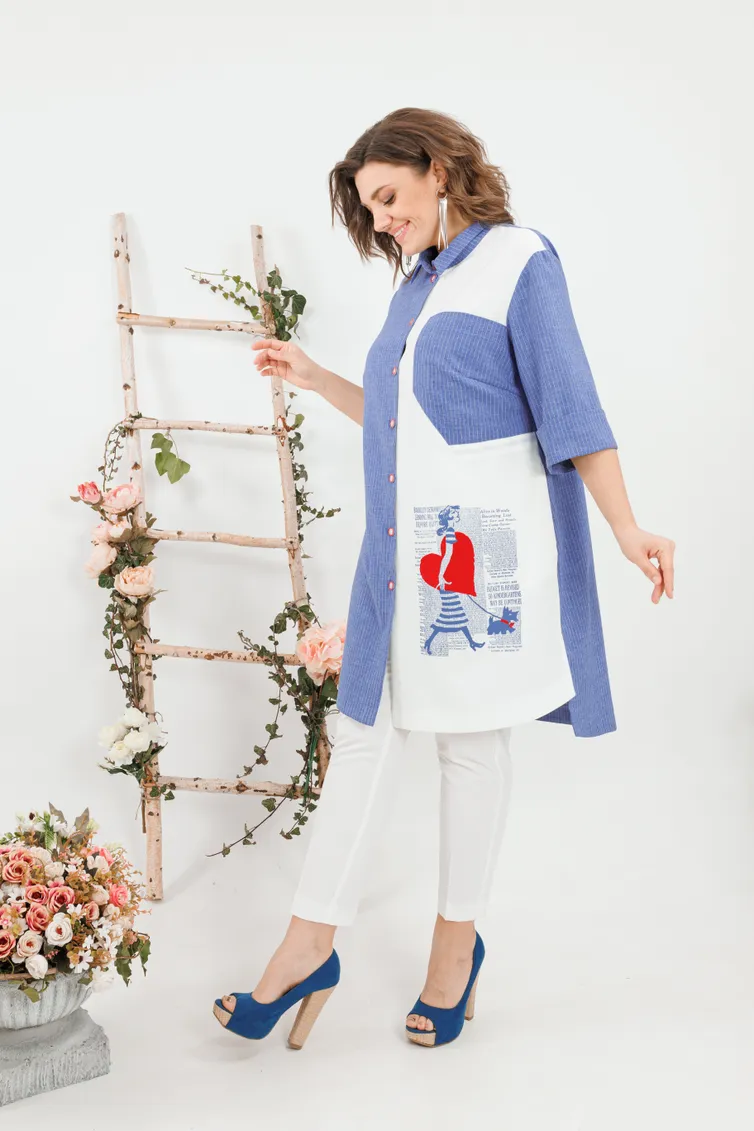 Zestaw SandyNA #13591 dzhins+belyj