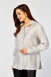 Blouse MALI #625-088 seryj