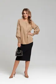 Bluzka SandyNA #130413 bezhevyj