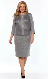 Dress LadyThreeStars 2296 seryj