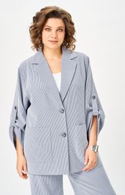 Костюм БелЭльСтиль арт. 884-333/601-308 голубая полоска