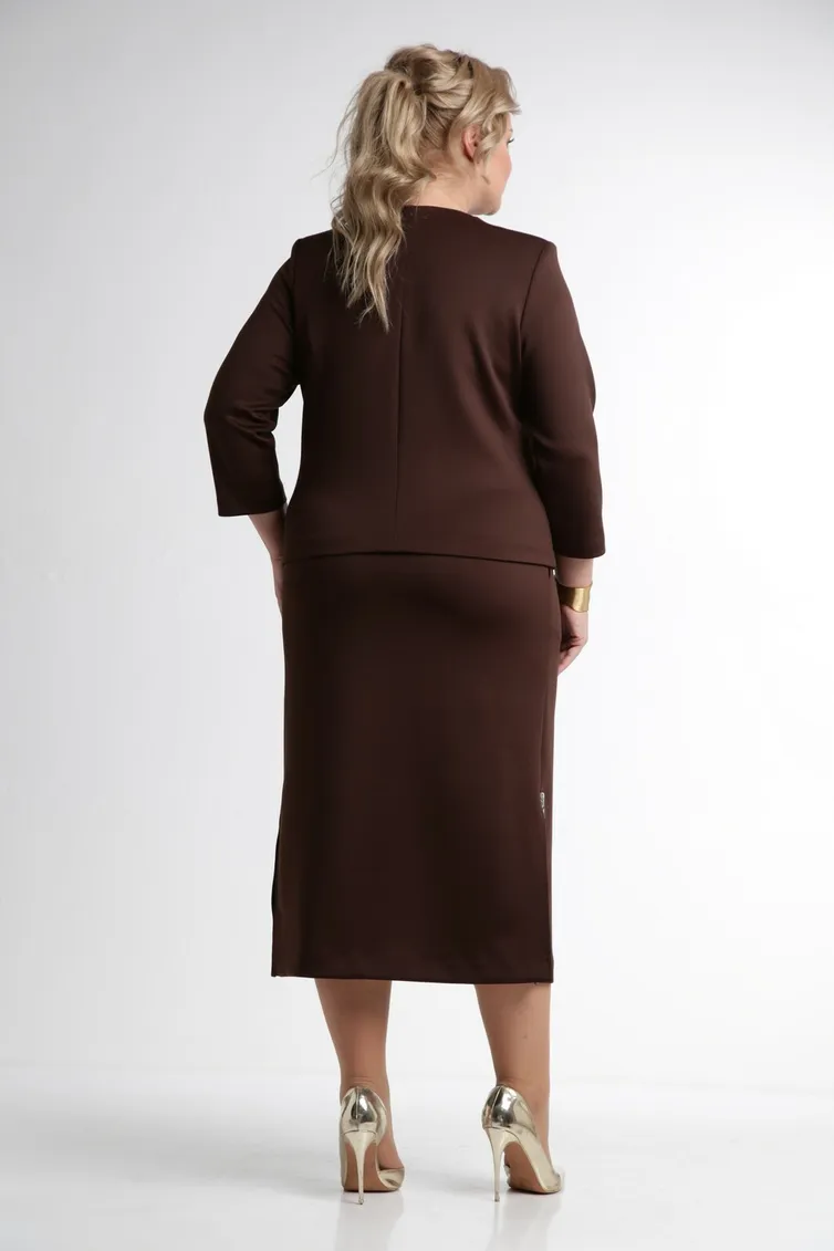 Garnitur Vilena-fashion #1007 shokolad
