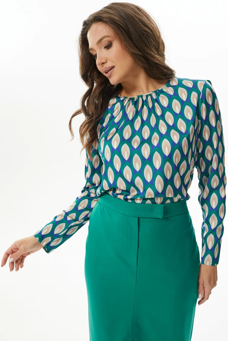 Bluzka MiSlana #S992 zelenyj