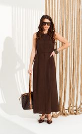 Платье Elletto Life 11124 коричневый