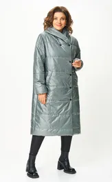 Пальто Anastasia MAK 3011 мох