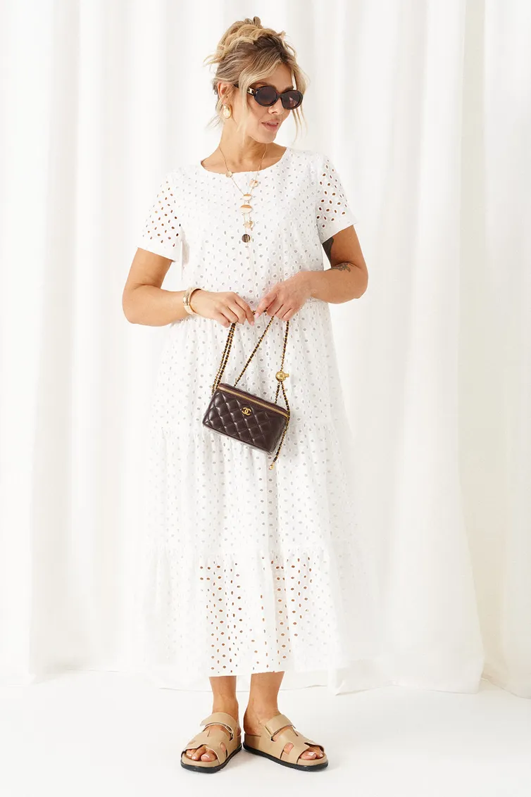 Sukienka Beautiful & Free #6462 belyj