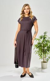 Платье Ava fashion М-199 баклажановый