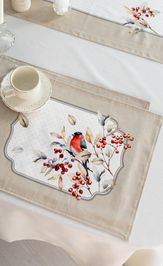 Набор 2шт двусторонних салфеток-плейсматов Пернатые истории 618601 35х45 см